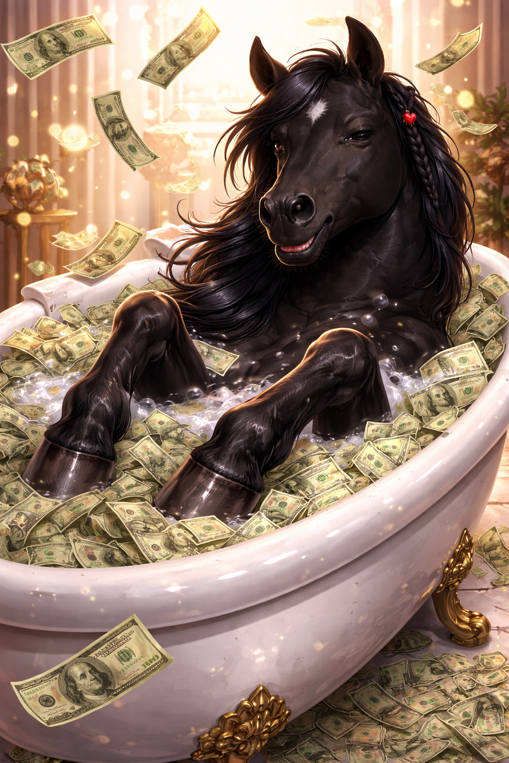 Black Beauty zwinkert