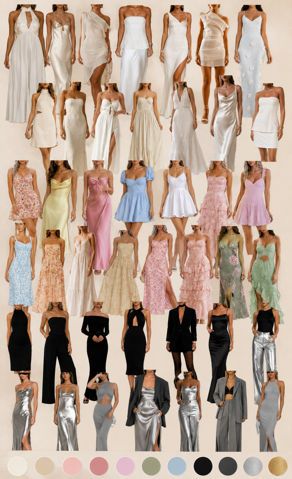 Moodboard für den schicken Dresscode